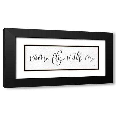 Come Fly with Me Black Modern Wood Framed Art Print with Double Matting by Jaxn Blvd.