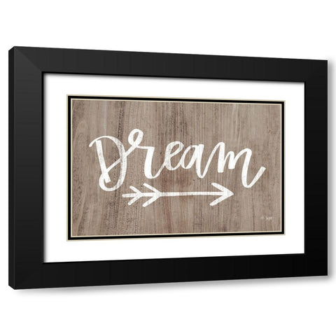 Dream Black Modern Wood Framed Art Print with Double Matting by Jaxn Blvd.
