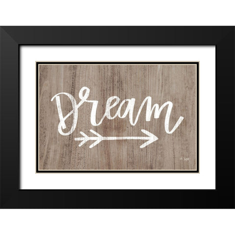 Dream Black Modern Wood Framed Art Print with Double Matting by Jaxn Blvd.