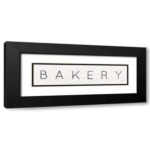 Bakery Black Modern Wood Framed Art Print with Double Matting by Jaxn Blvd.