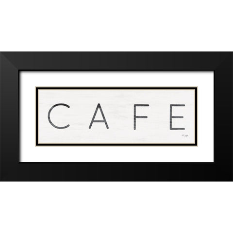 CafÃ© Black Modern Wood Framed Art Print with Double Matting by Jaxn Blvd.