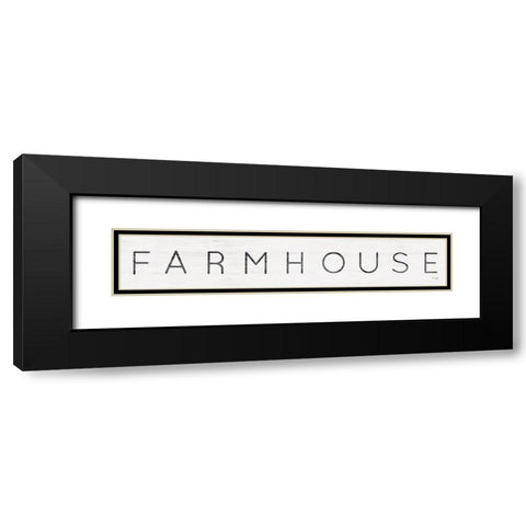 Farmhouse Black Modern Wood Framed Art Print with Double Matting by Jaxn Blvd.