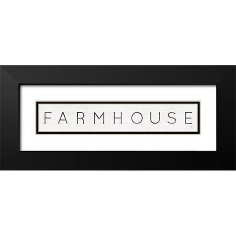 Farmhouse Black Modern Wood Framed Art Print with Double Matting by Jaxn Blvd.