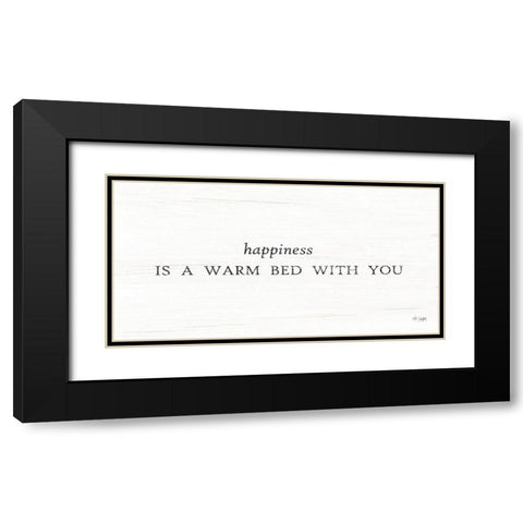 Warm Bed with You Black Modern Wood Framed Art Print with Double Matting by Jaxn Blvd.