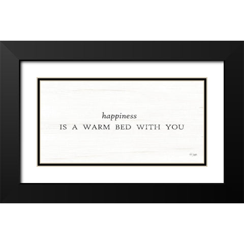 Warm Bed with You Black Modern Wood Framed Art Print with Double Matting by Jaxn Blvd.