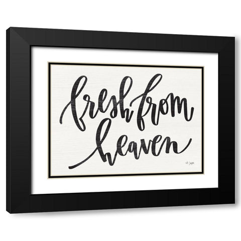 Fresh from Heaven Black Modern Wood Framed Art Print with Double Matting by Jaxn Blvd.