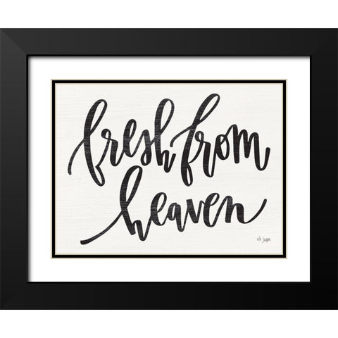 Fresh from Heaven Black Modern Wood Framed Art Print with Double Matting by Jaxn Blvd.