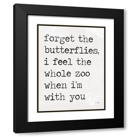 The Whole Zoo Black Modern Wood Framed Art Print with Double Matting by Jaxn Blvd.