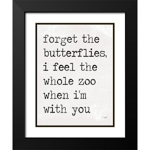 The Whole Zoo Black Modern Wood Framed Art Print with Double Matting by Jaxn Blvd.