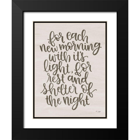 Give Thanks I Black Modern Wood Framed Art Print with Double Matting by Jaxn Blvd.