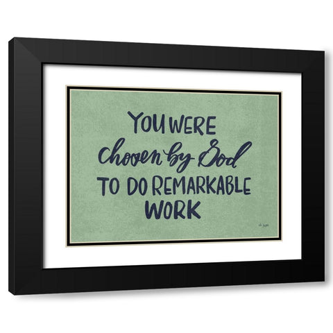 Chosen by God Black Modern Wood Framed Art Print with Double Matting by Jaxn Blvd.