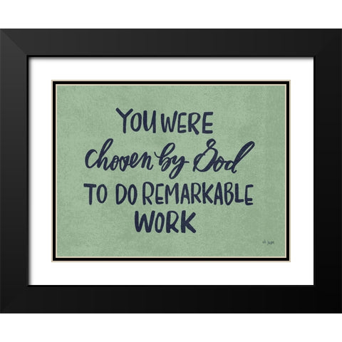 Chosen by God Black Modern Wood Framed Art Print with Double Matting by Jaxn Blvd.