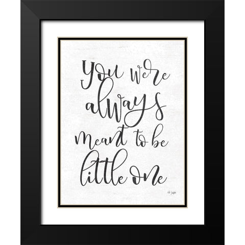Meant to Be Black Modern Wood Framed Art Print with Double Matting by Jaxn Blvd.