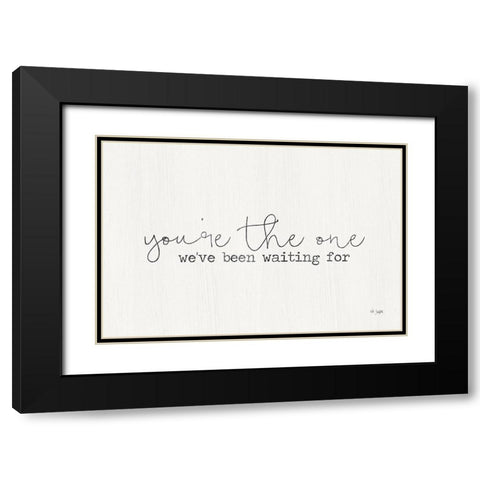 Youre the One Black Modern Wood Framed Art Print with Double Matting by Jaxn Blvd.