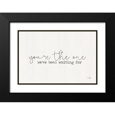 Youre the One Black Modern Wood Framed Art Print with Double Matting by Jaxn Blvd.