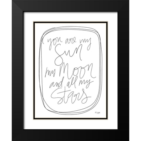 You are My Sun     Black Modern Wood Framed Art Print with Double Matting by Jaxn Blvd.