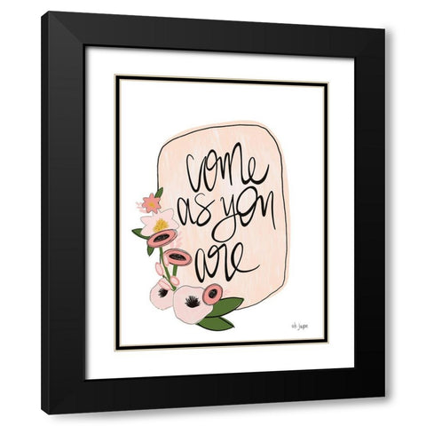 Come As You Are Black Modern Wood Framed Art Print with Double Matting by Jaxn Blvd.
