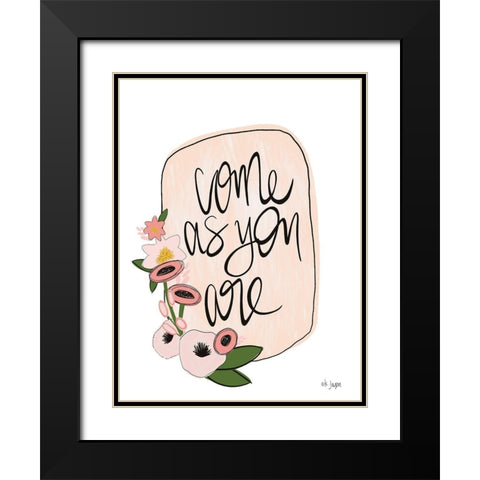 Come As You Are Black Modern Wood Framed Art Print with Double Matting by Jaxn Blvd.