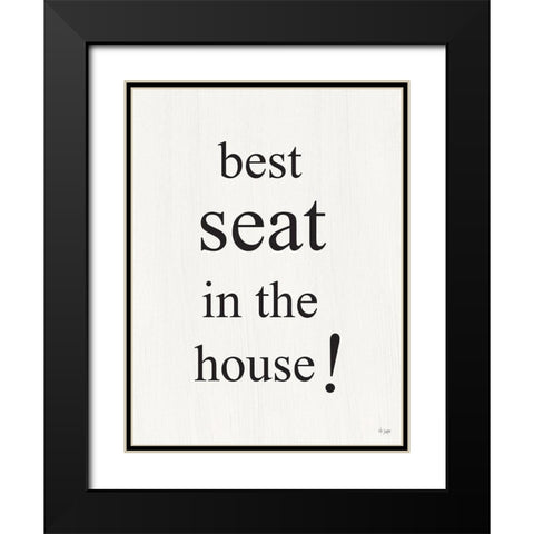Best Seat Black Modern Wood Framed Art Print with Double Matting by Jaxn Blvd.