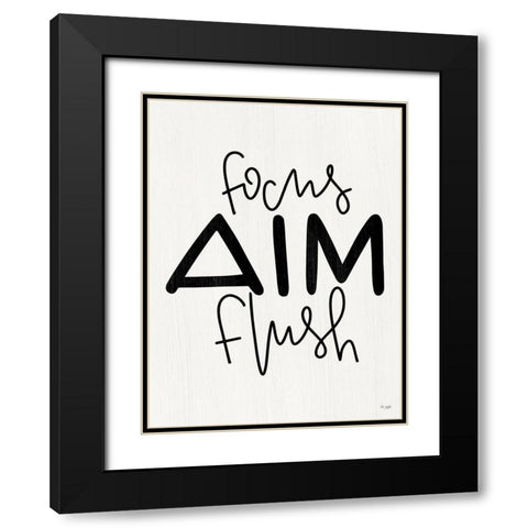 Focus-Aim-Flush Black Modern Wood Framed Art Print with Double Matting by Jaxn Blvd.