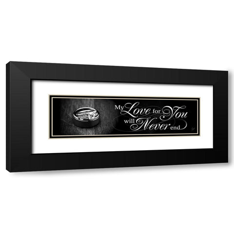 My Love for You Black Modern Wood Framed Art Print with Double Matting by Spivey, Justin