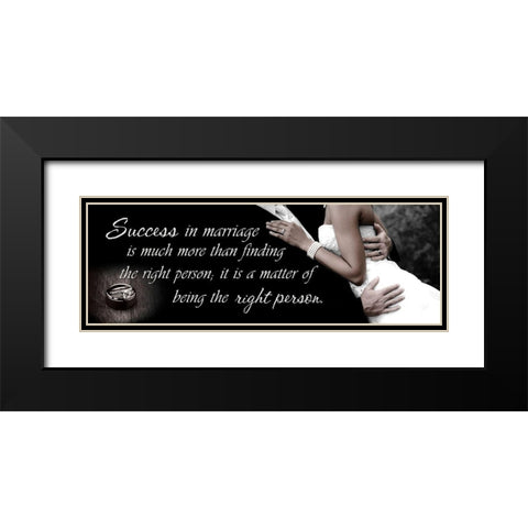 Success in Marriage Black Modern Wood Framed Art Print with Double Matting by Spivey, Justin