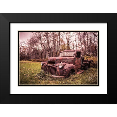 Silently Resting Black Modern Wood Framed Art Print with Double Matting by Spivey, Justin