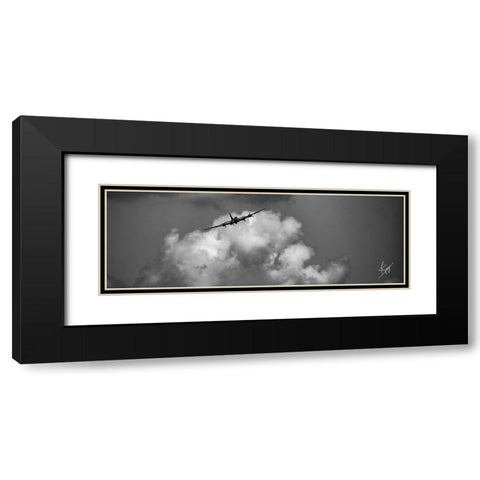 Soaring Black Modern Wood Framed Art Print with Double Matting by Spivey, Justin