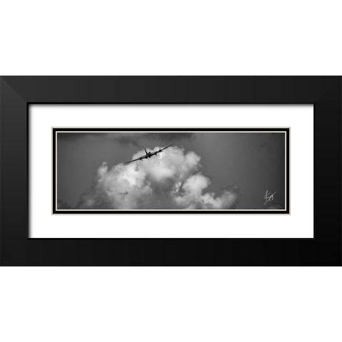 Soaring Black Modern Wood Framed Art Print with Double Matting by Spivey, Justin