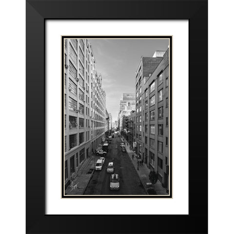 Dueling Cabs Black Modern Wood Framed Art Print with Double Matting by Spivey, Justin