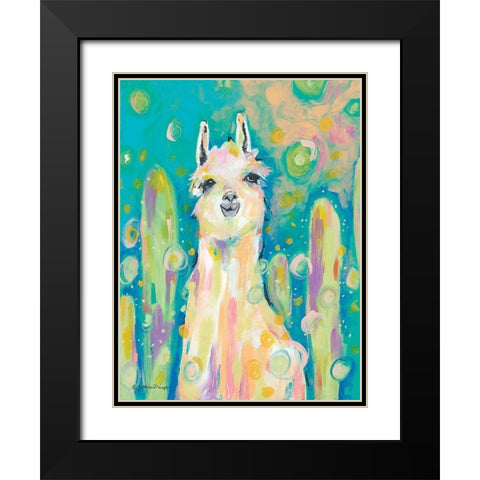Afternoon in the Cactus Garden Black Modern Wood Framed Art Print with Double Matting by Mingo, Jessica