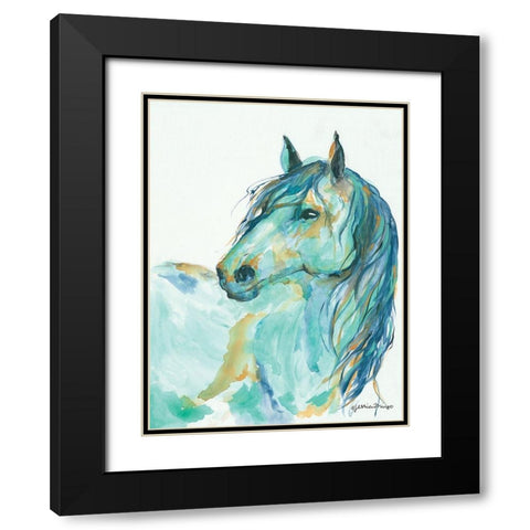 River II Black Modern Wood Framed Art Print with Double Matting by Mingo, Jessica