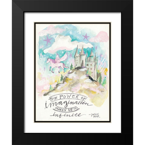 Power of Imagination Black Modern Wood Framed Art Print with Double Matting by Mingo, Jessica