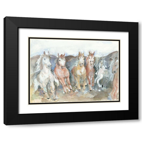 Kinetic Black Modern Wood Framed Art Print with Double Matting by Mingo, Jessica