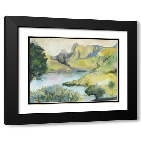 A Place of Beauty Black Modern Wood Framed Art Print with Double Matting by Mingo, Jessica