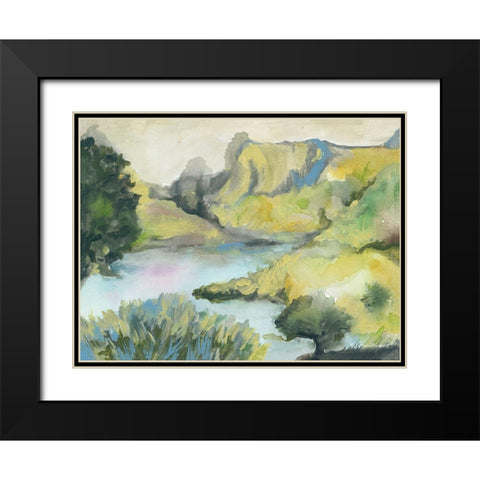 A Place of Beauty Black Modern Wood Framed Art Print with Double Matting by Mingo, Jessica