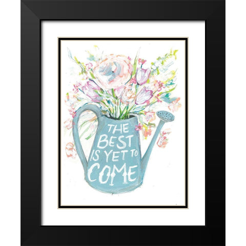 The Best Floral Black Modern Wood Framed Art Print with Double Matting by Mingo, Jessica