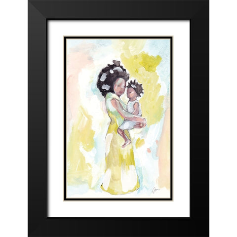 Unconditional Love Black Modern Wood Framed Art Print with Double Matting by Mingo, Jessica