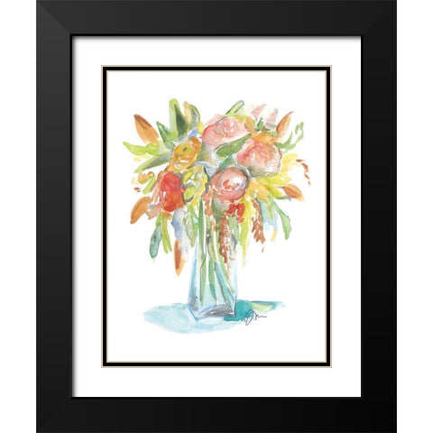 Spring Memories Black Modern Wood Framed Art Print with Double Matting by Mingo, Jessica