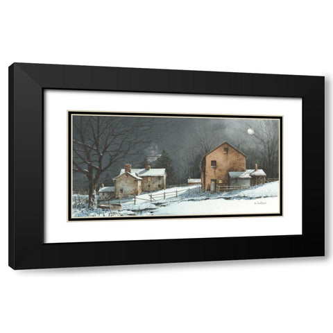 Silent Night Black Modern Wood Framed Art Print with Double Matting by Rossini, John