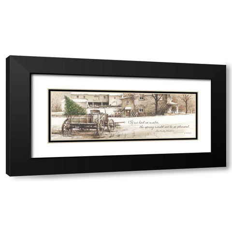 Winter Black Modern Wood Framed Art Print with Double Matting by Rossini, John