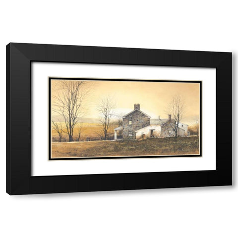 Rising Early Black Modern Wood Framed Art Print with Double Matting by Rossini, John