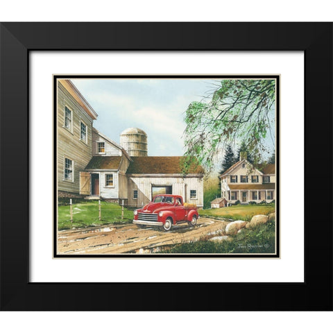 Rural Living Black Modern Wood Framed Art Print with Double Matting by Rossini, John
