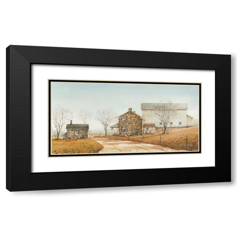 Country Morning Black Modern Wood Framed Art Print with Double Matting by Rossini, John