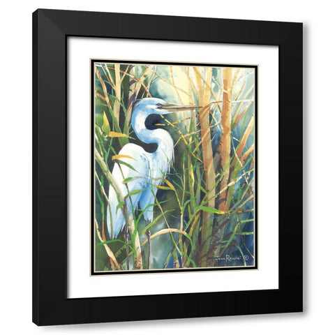 His Stoic Patience Black Modern Wood Framed Art Print with Double Matting by Rossini, John