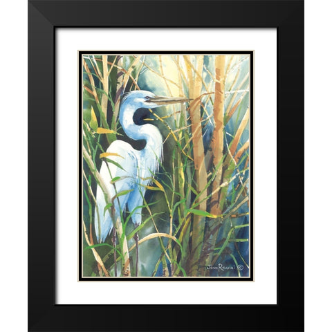 His Stoic Patience Black Modern Wood Framed Art Print with Double Matting by Rossini, John