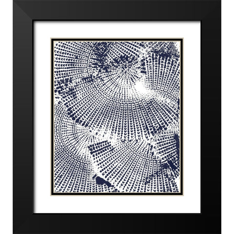 Running Circles 2 Black Modern Wood Framed Art Print with Double Matting by Kamdon Kreations