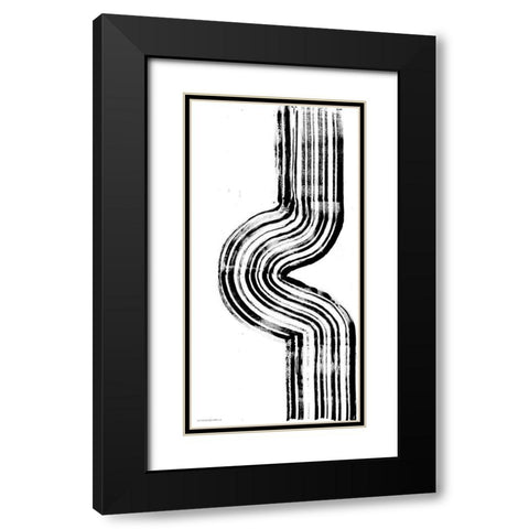 Lifes Little Bumps 1 Black Modern Wood Framed Art Print with Double Matting by Kamdon Kreations