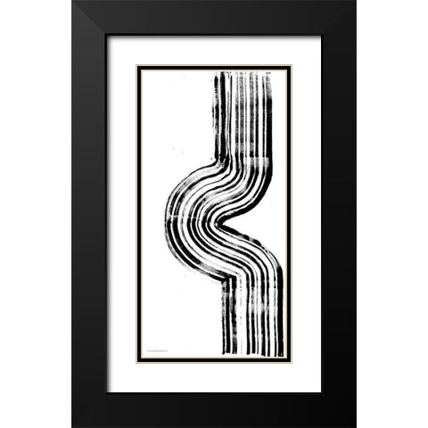 Lifes Little Bumps 1 Black Modern Wood Framed Art Print with Double Matting by Kamdon Kreations