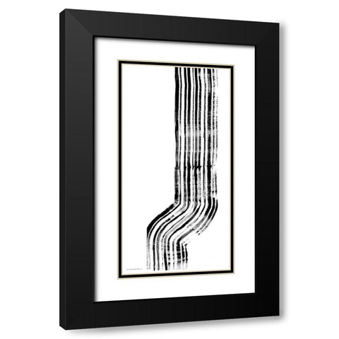 Lifes Little Bumps 2 Black Modern Wood Framed Art Print with Double Matting by Kamdon Kreations